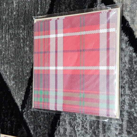 MICHAEL'S 30 PLAID BLANK NOTE CARDS & ENVELOPES BUNDLE - Picture 2 of 8